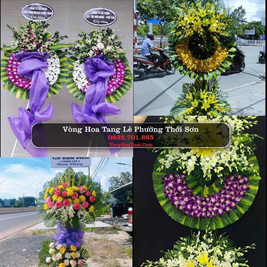 Kệ hoa tang lễ giao tại Phường Thới Sơn, Đồng Tháp