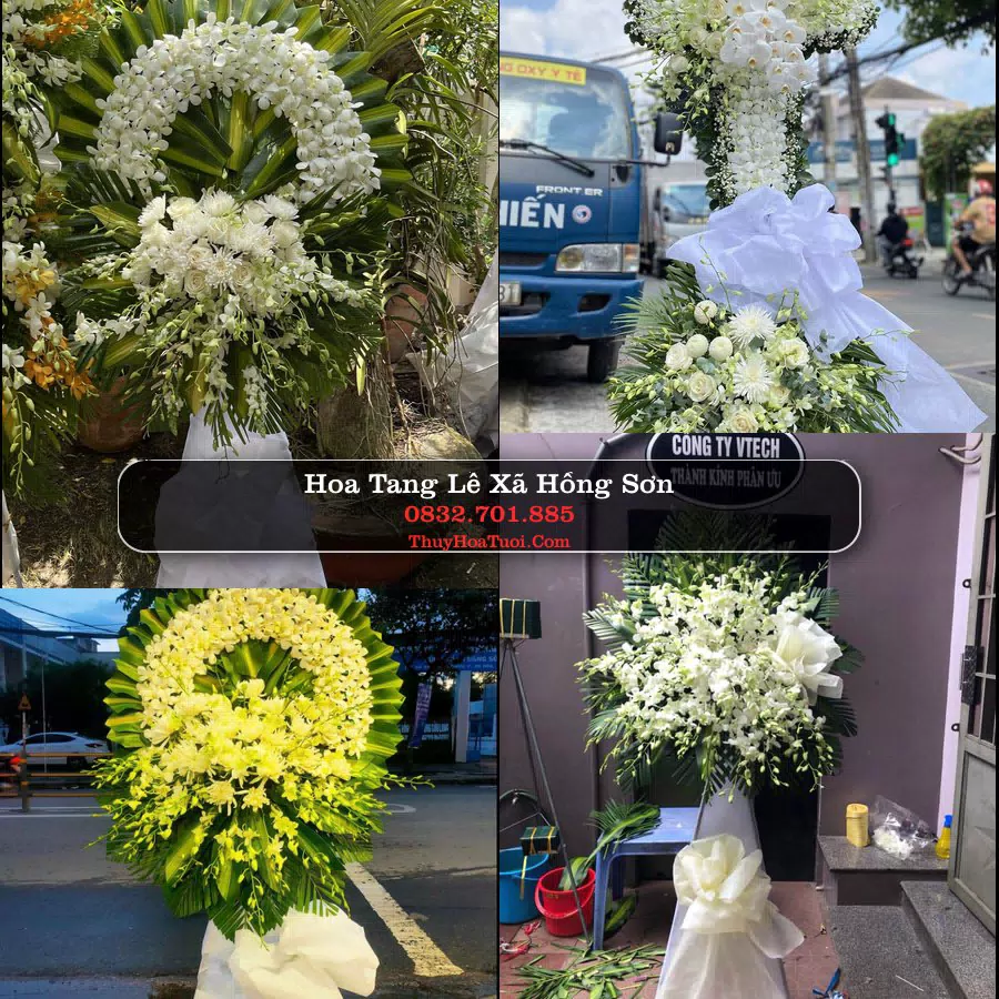 Vòng hoa chia buồn Xã Hồng Sơn - ThuyHoaTuoi.Com