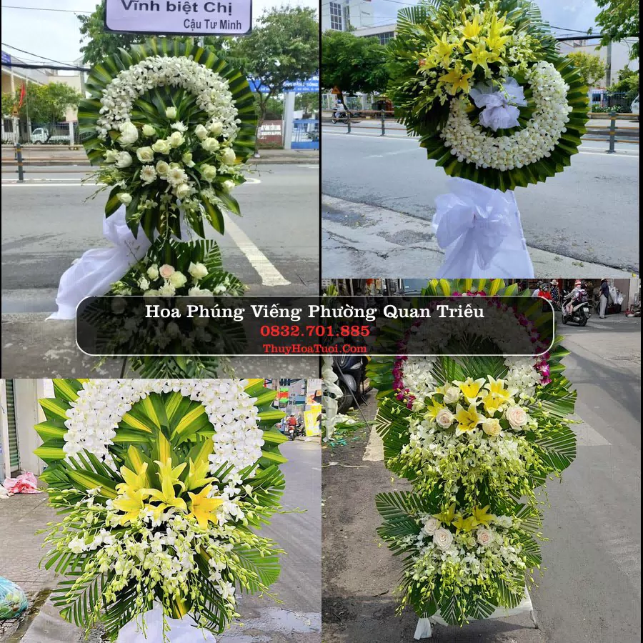 Vòng hoa chia buồn Phường Quan Triều - ThuyHoaTuoi.Com