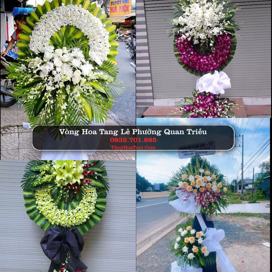 Kệ hoa tang lễ giao tại Phường Quan Triều, Thái Nguyên