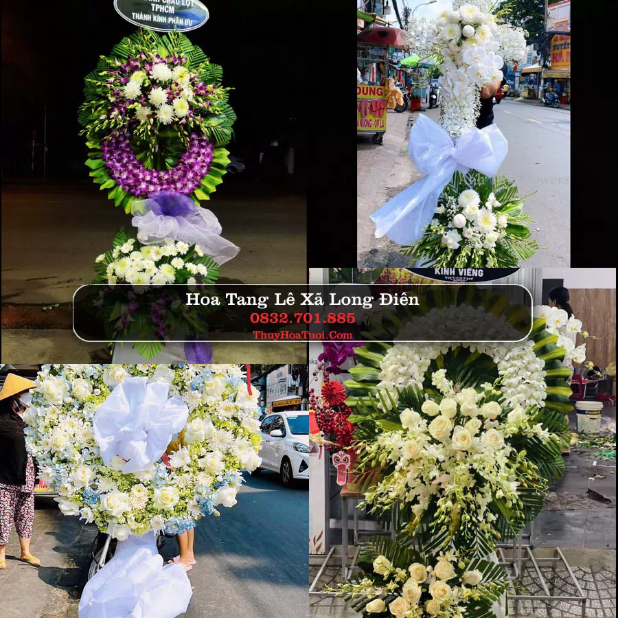 Vòng hoa chia buồn Xã Long Điền - ThuyHoaTuoi.Com