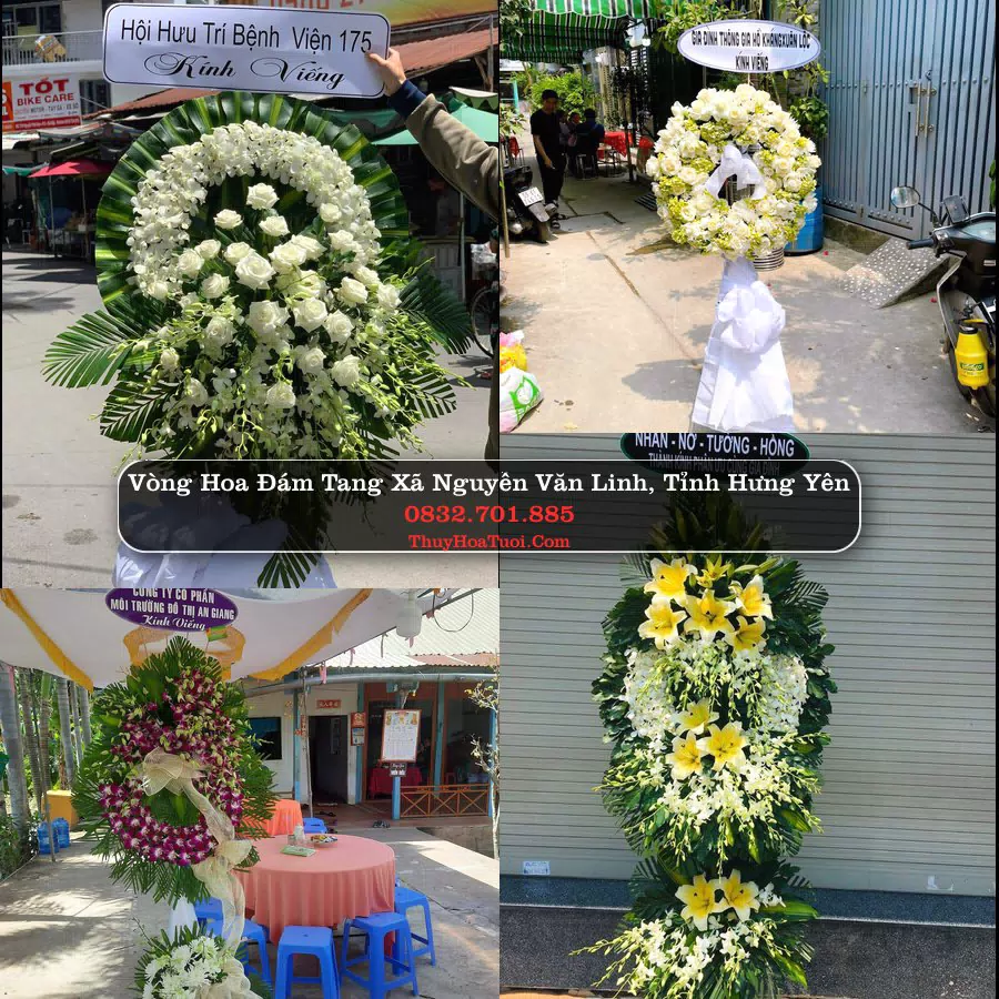 Kệ hoa tang lễ giao tại Xã Nguyễn Văn Linh, Hưng Yên
