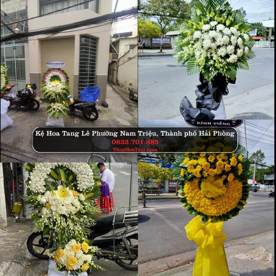Vòng hoa chia buồn Phường Nam Triệu - ThuyHoaTuoi.Com