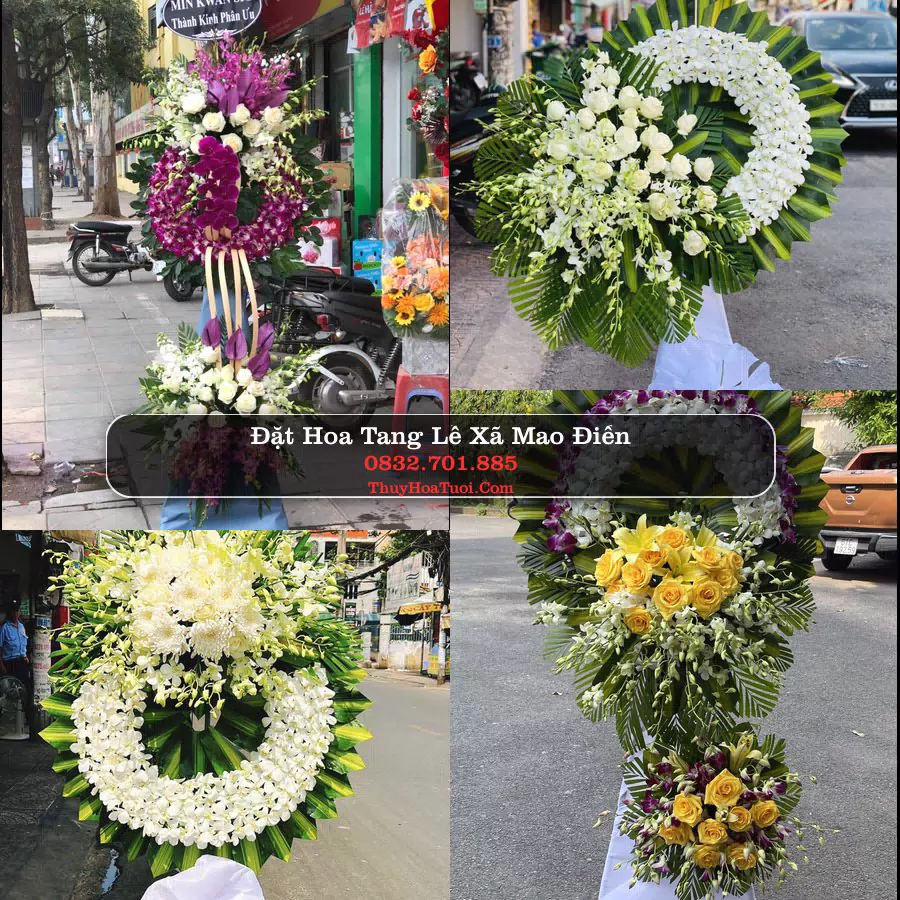 Kệ hoa tang lễ giao tại Xã Mao Điền, Hải Phòng