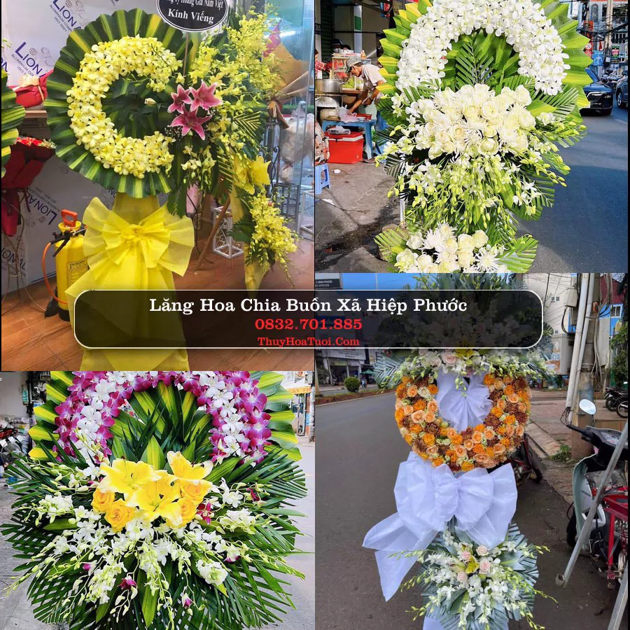 Vòng hoa chia buồn Xã Hiệp Phước - ThuyHoaTuoi.Com