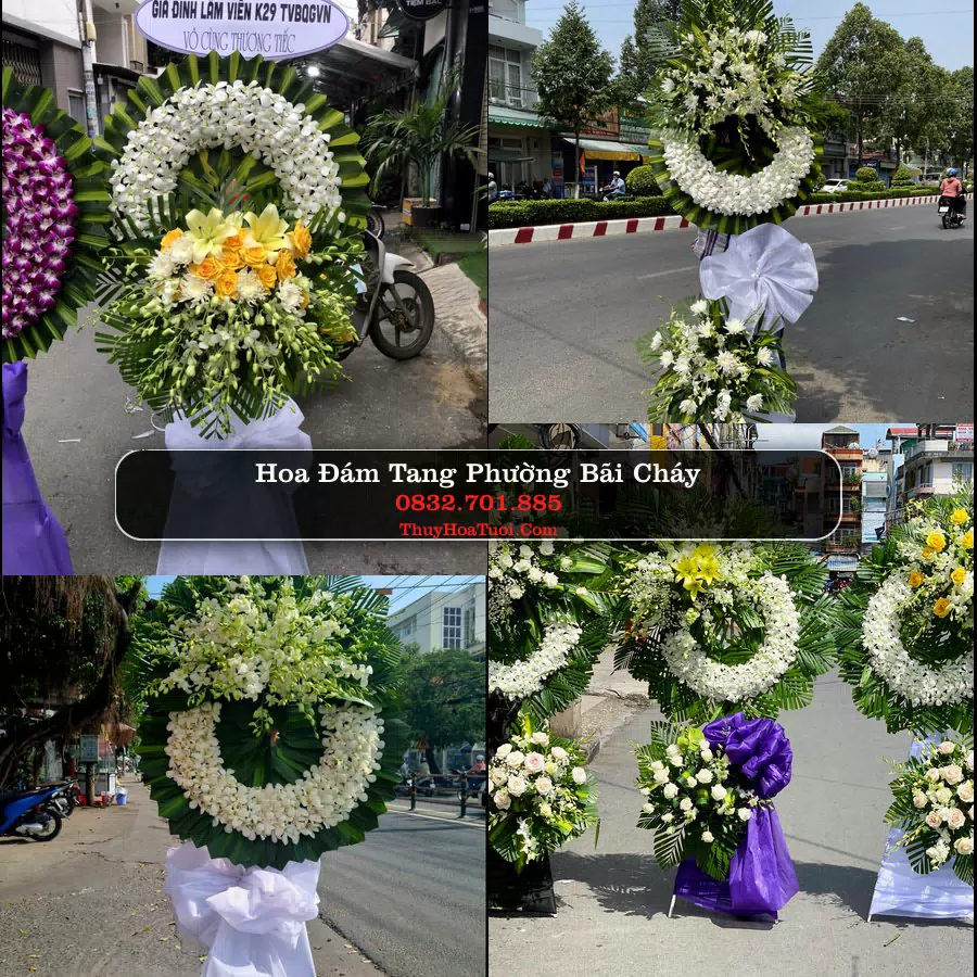 Vòng hoa chia buồn Phường Bãi Cháy - ThuyHoaTuoi.Com