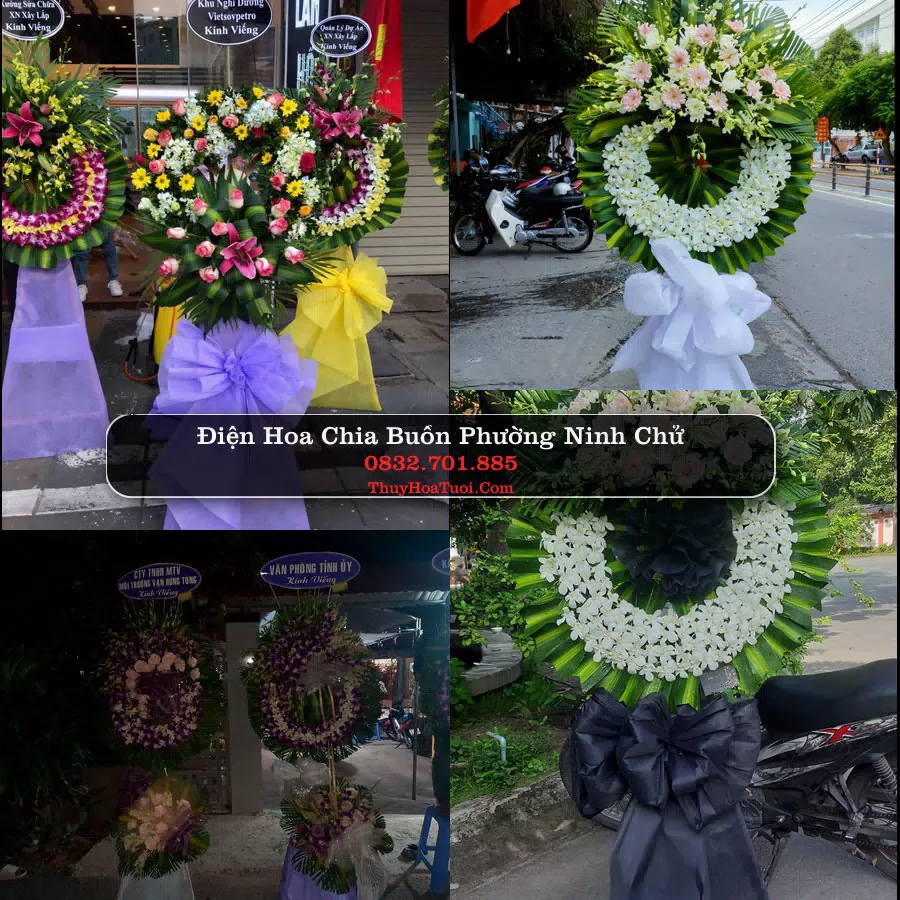 Vòng hoa chia buồn Phường Ninh Chử - ThuyHoaTuoi.Com