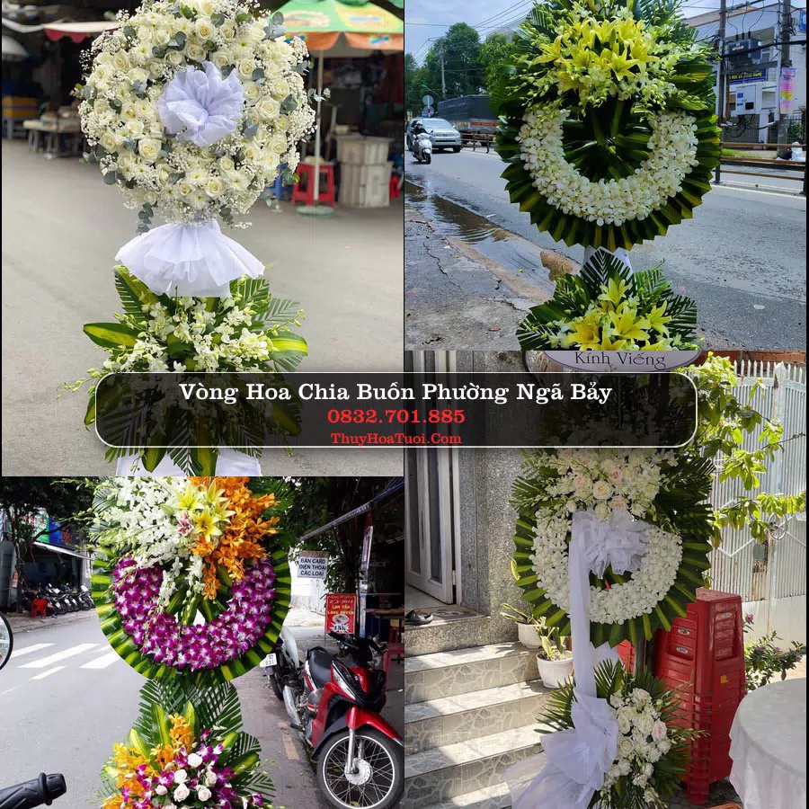 Vòng hoa chia buồn Phường Ngã Bảy - ThuyHoaTuoi.Com