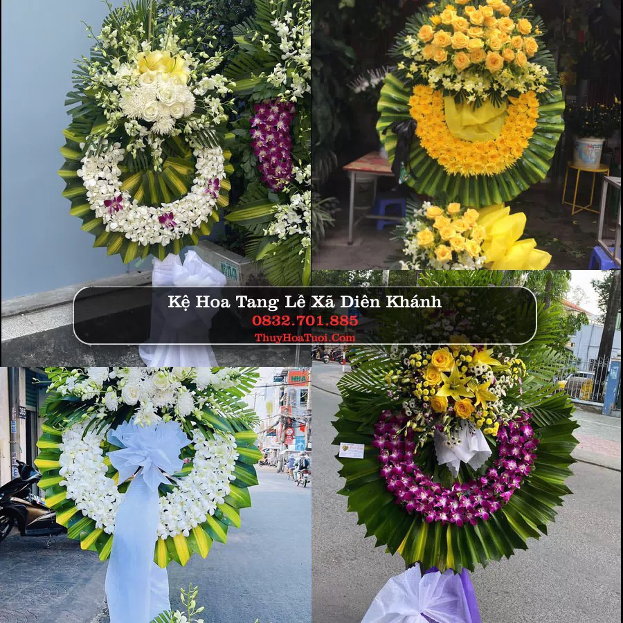 Vòng hoa chia buồn Xã Diên Khánh - ThuyHoaTuoi.Com