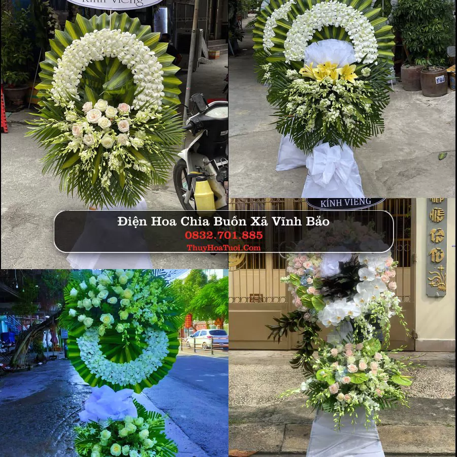 Vòng hoa chia buồn Xã Vĩnh Bảo - ThuyHoaTuoi.Com