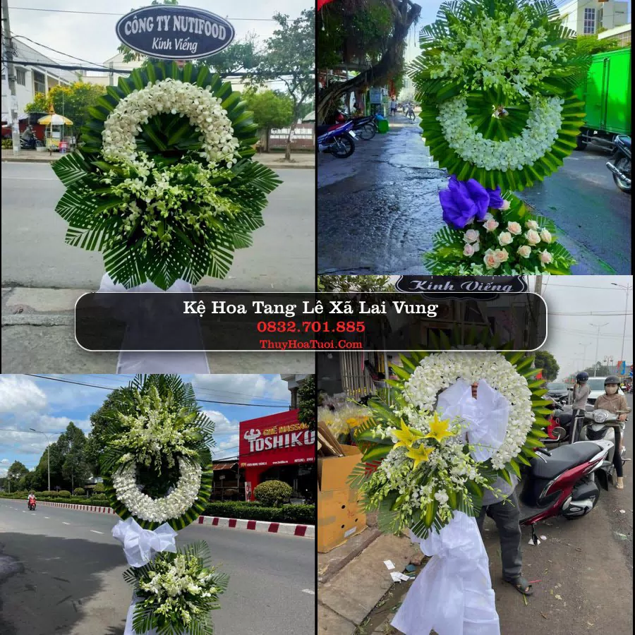 Kệ hoa tang lễ giao tại Xã Lai Vung, Đồng Tháp