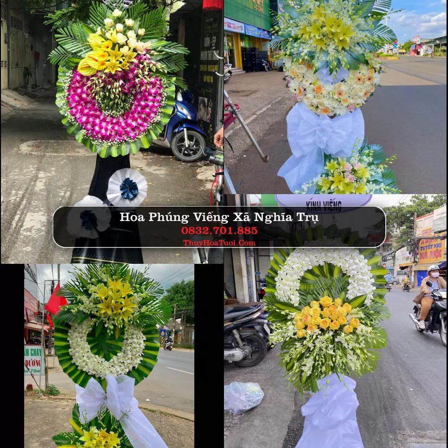 Kệ hoa tang lễ giao tại Xã Nghĩa Trụ, Hưng Yên