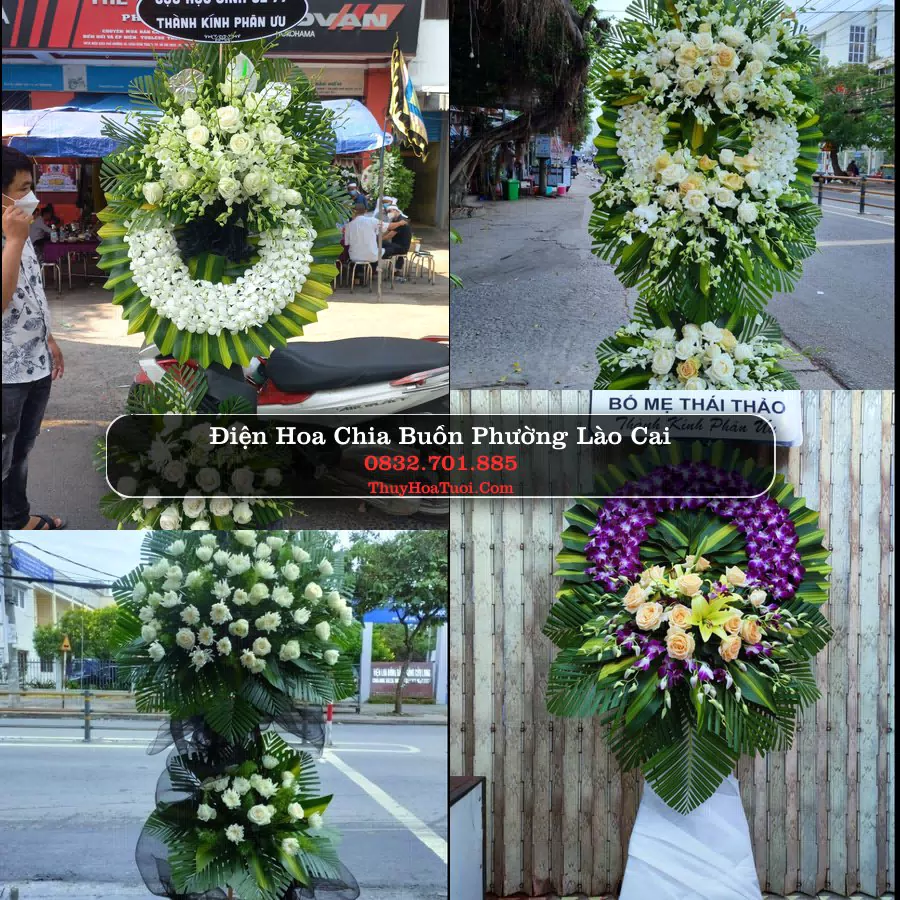 Vòng hoa chia buồn Phường Lào Cai - ThuyHoaTuoi.Com