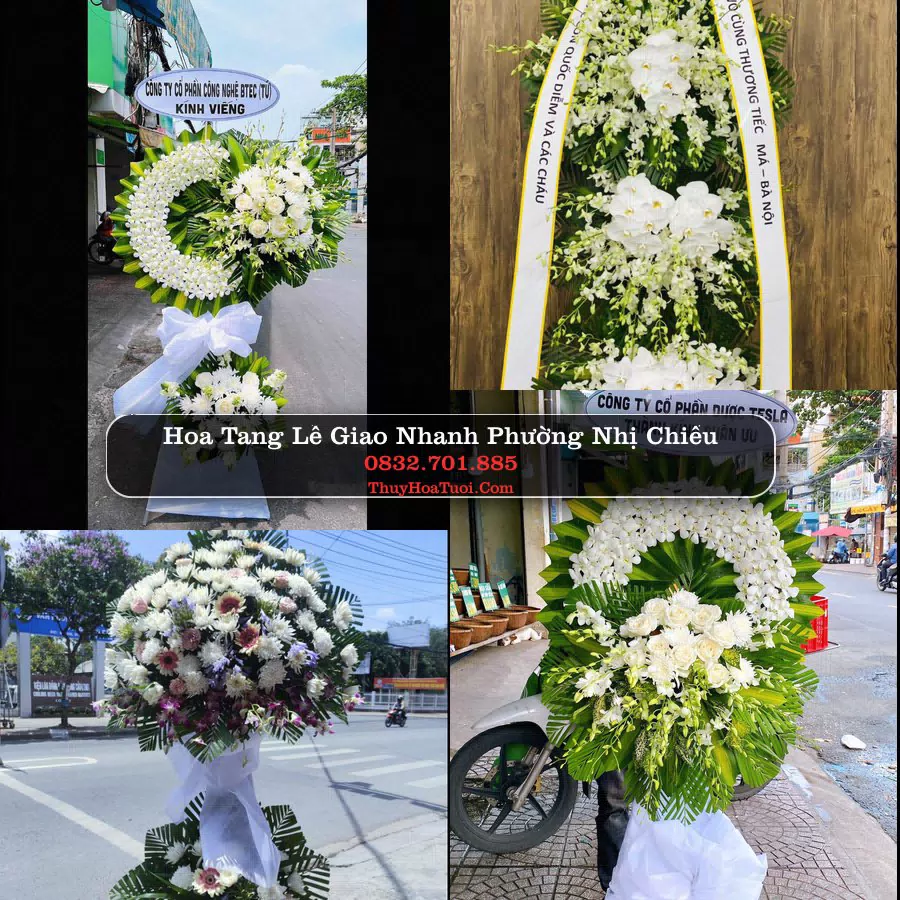 Vòng hoa chia buồn Phường Nhị Chiểu - ThuyHoaTuoi.Com