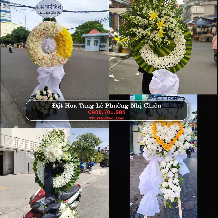 Kệ hoa tang lễ giao tại Phường Nhị Chiểu, Hải Phòng