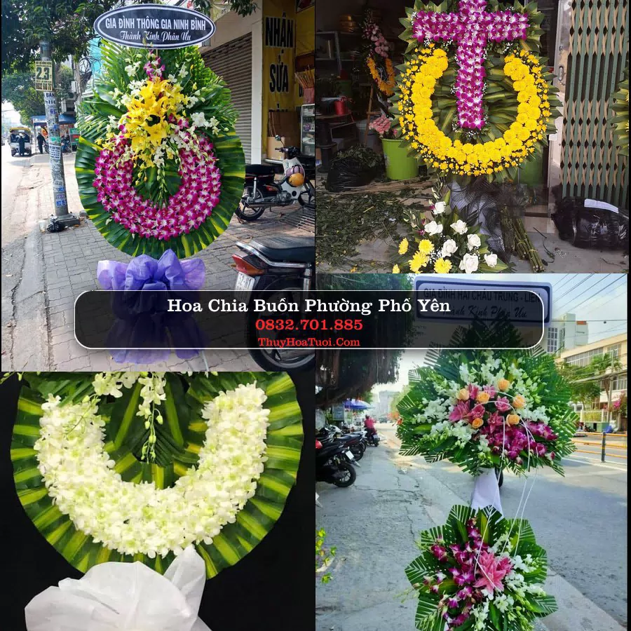 Vòng hoa chia buồn Phường Phổ Yên - ThuyHoaTuoi.Com