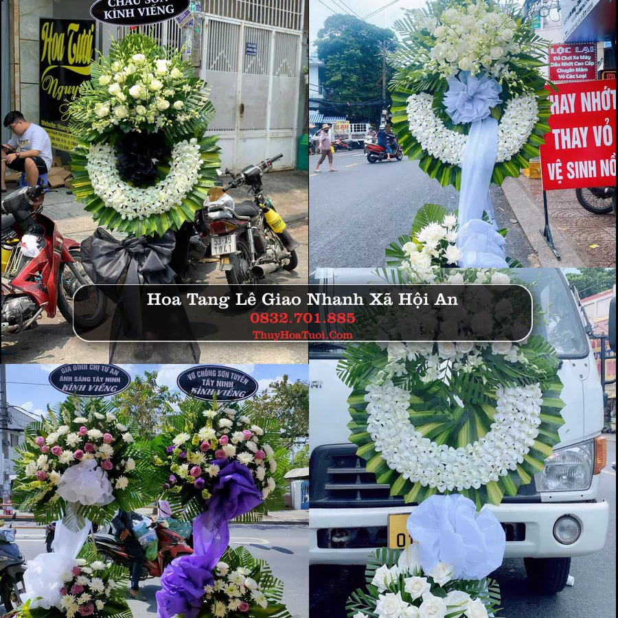 Vòng hoa chia buồn Xã Hội An - ThuyHoaTuoi.Com
