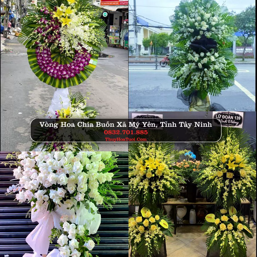 Vòng hoa chia buồn Xã Mỹ Yên - ThuyHoaTuoi.Com