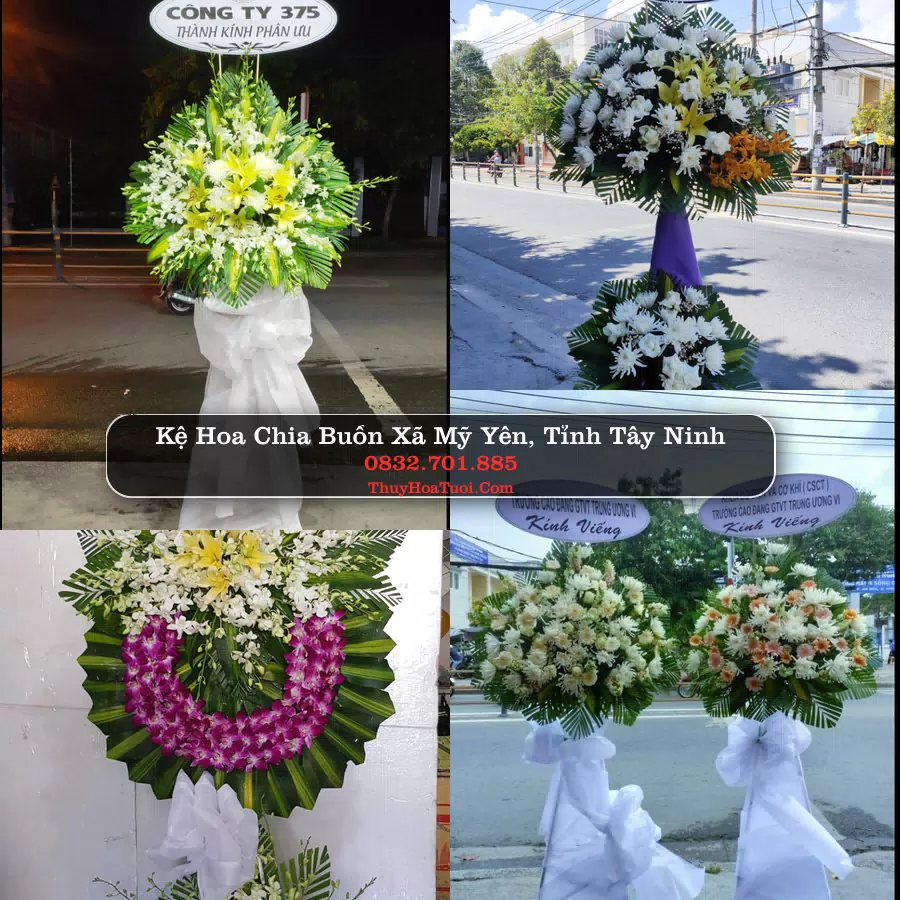 Kệ hoa tang lễ giao tại Xã Mỹ Yên, Tây Ninh