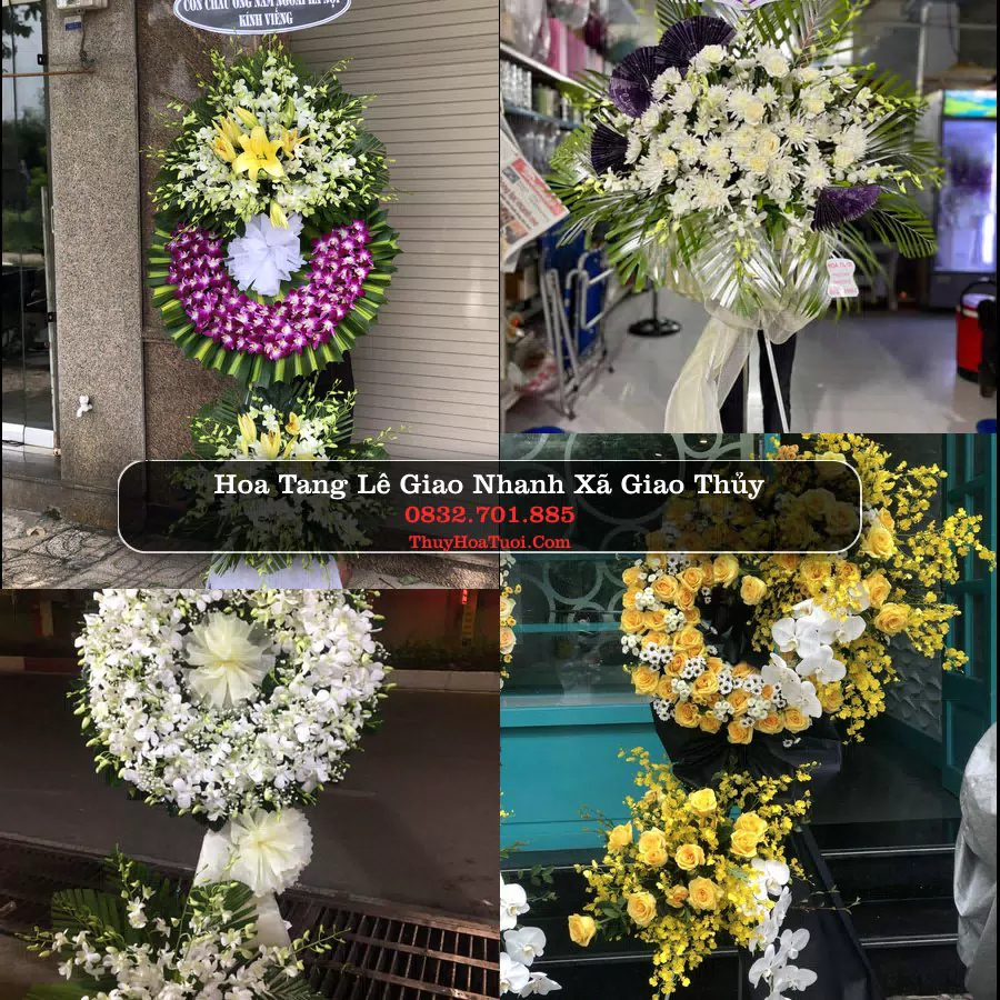 Vòng hoa chia buồn Xã Giao Thủy - ThuyHoaTuoi.Com