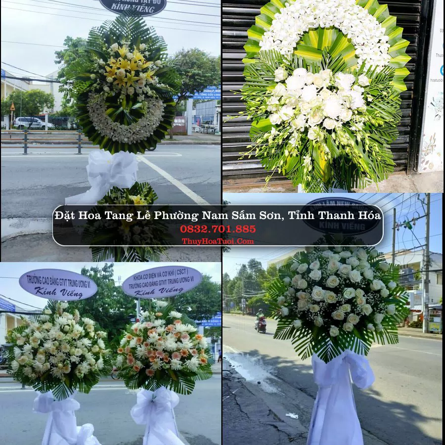 Kệ hoa tang lễ giao tại Phường Nam Sầm Sơn, Thanh Hóa