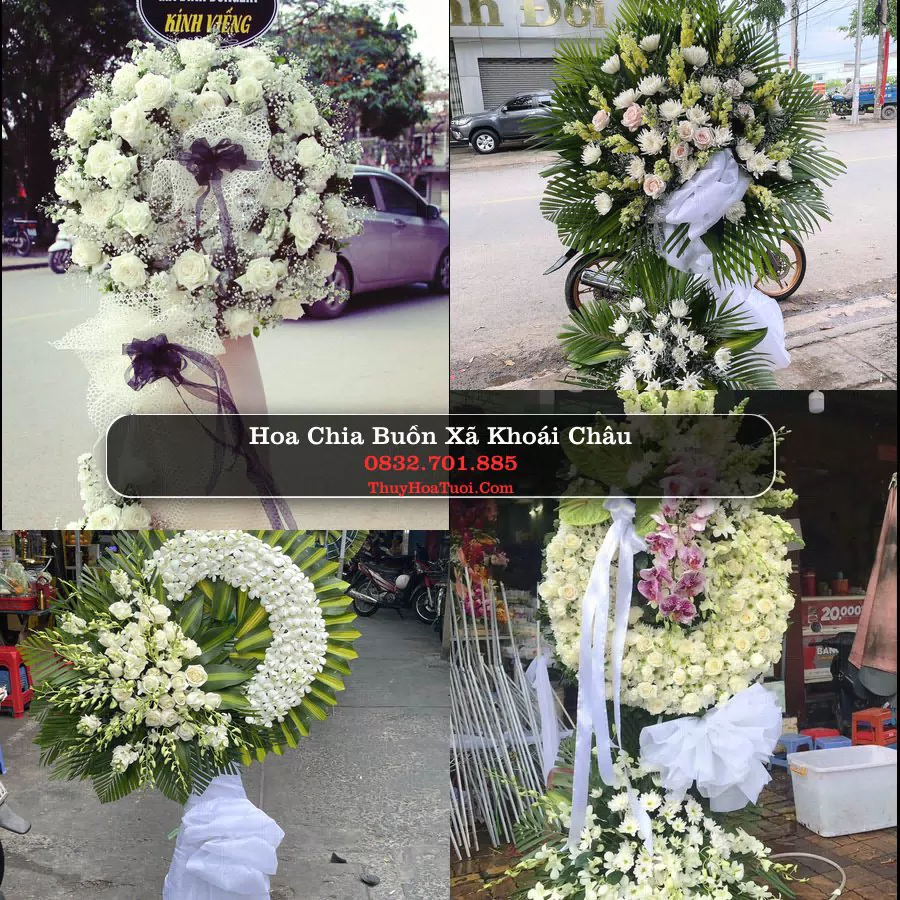 Kệ hoa tang lễ giao tại Xã Khoái Châu, Hưng Yên