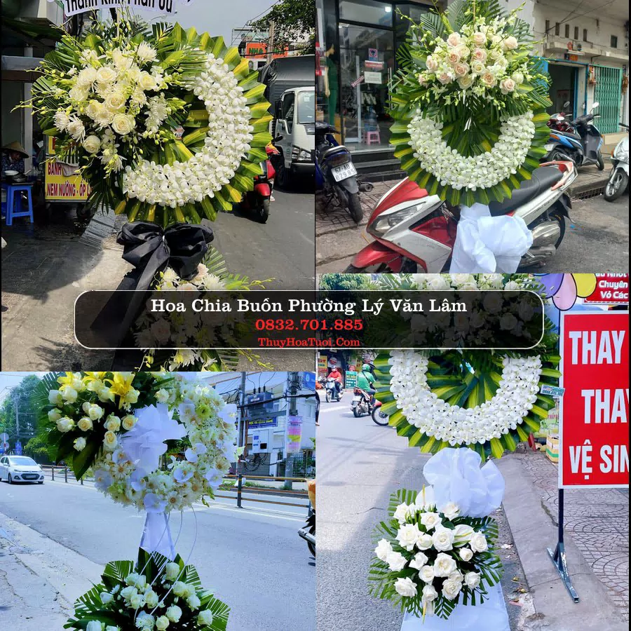 Kệ hoa tang lễ giao tại Phường Lý Văn Lâm, Cà Mau
