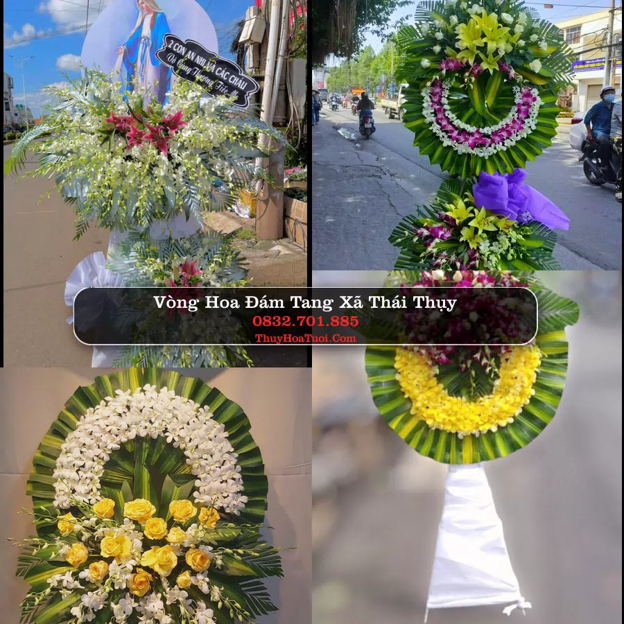 Vòng hoa chia buồn Xã Thái Thụy - ThuyHoaTuoi.Com