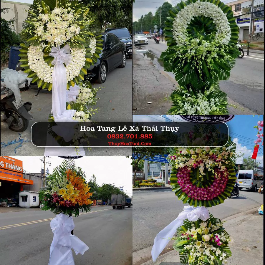 Kệ hoa tang lễ giao tại Xã Thái Thụy, Hưng Yên