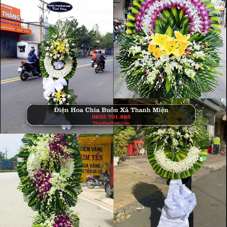 Vòng hoa chia buồn Xã Thanh Miện - ThuyHoaTuoi.Com