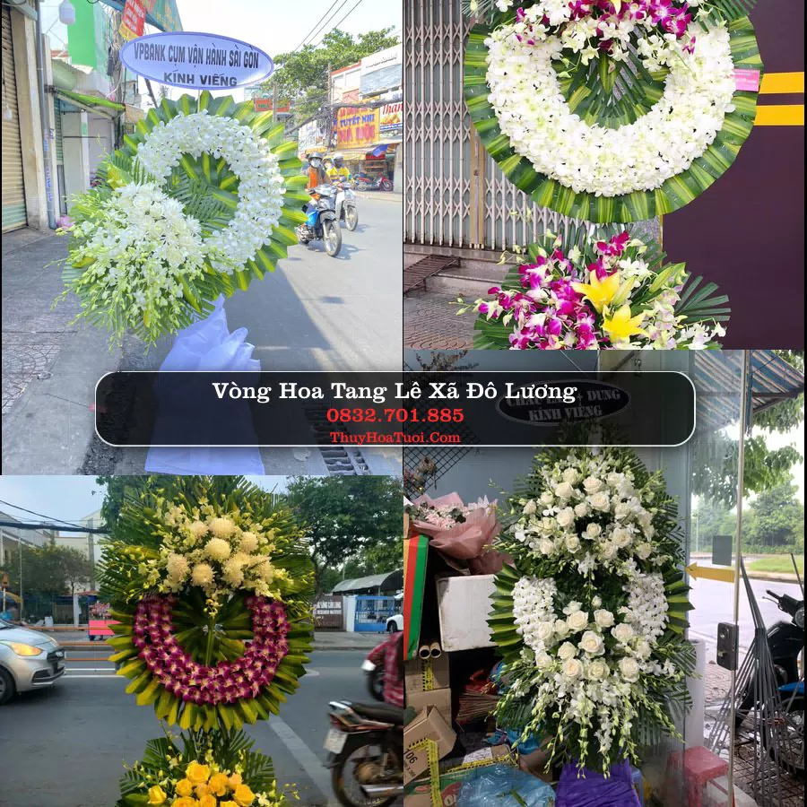 Vòng hoa chia buồn Xã Đô Lương - ThuyHoaTuoi.Com