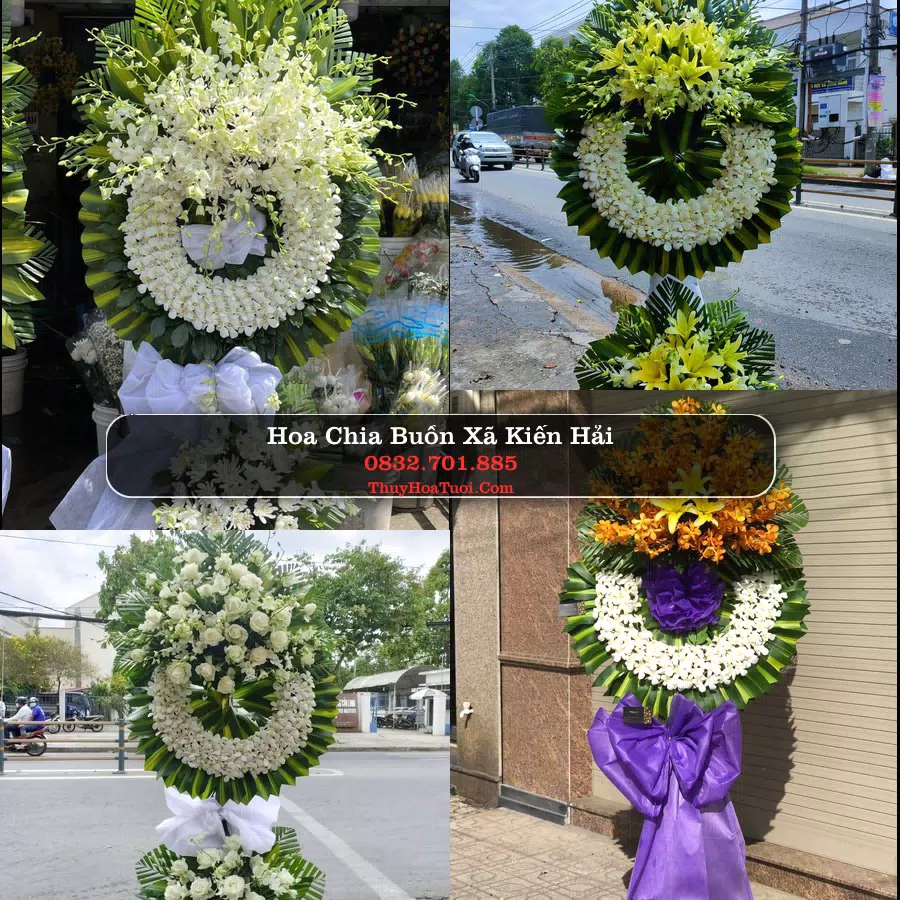 Vòng hoa chia buồn Xã Kiến Hải - ThuyHoaTuoi.Com
