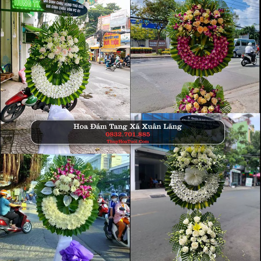 Vòng hoa chia buồn Xã Xuân Lãng - ThuyHoaTuoi.Com