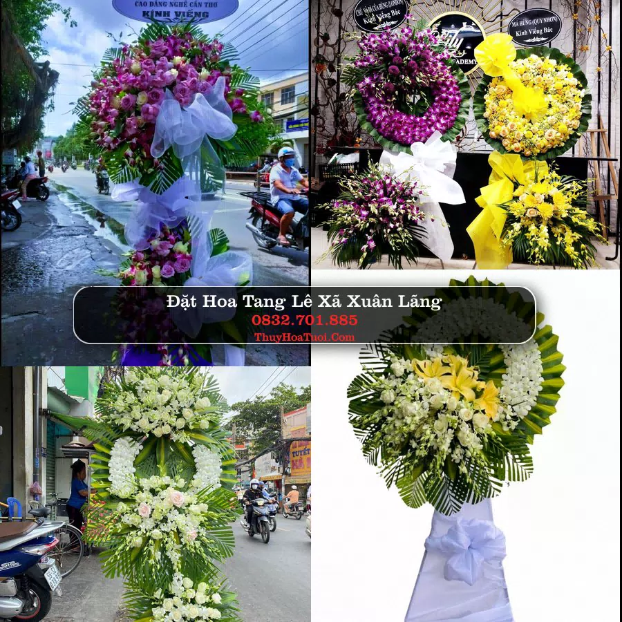Kệ hoa tang lễ giao tại Xã Xuân Lãng, Phú Thọ