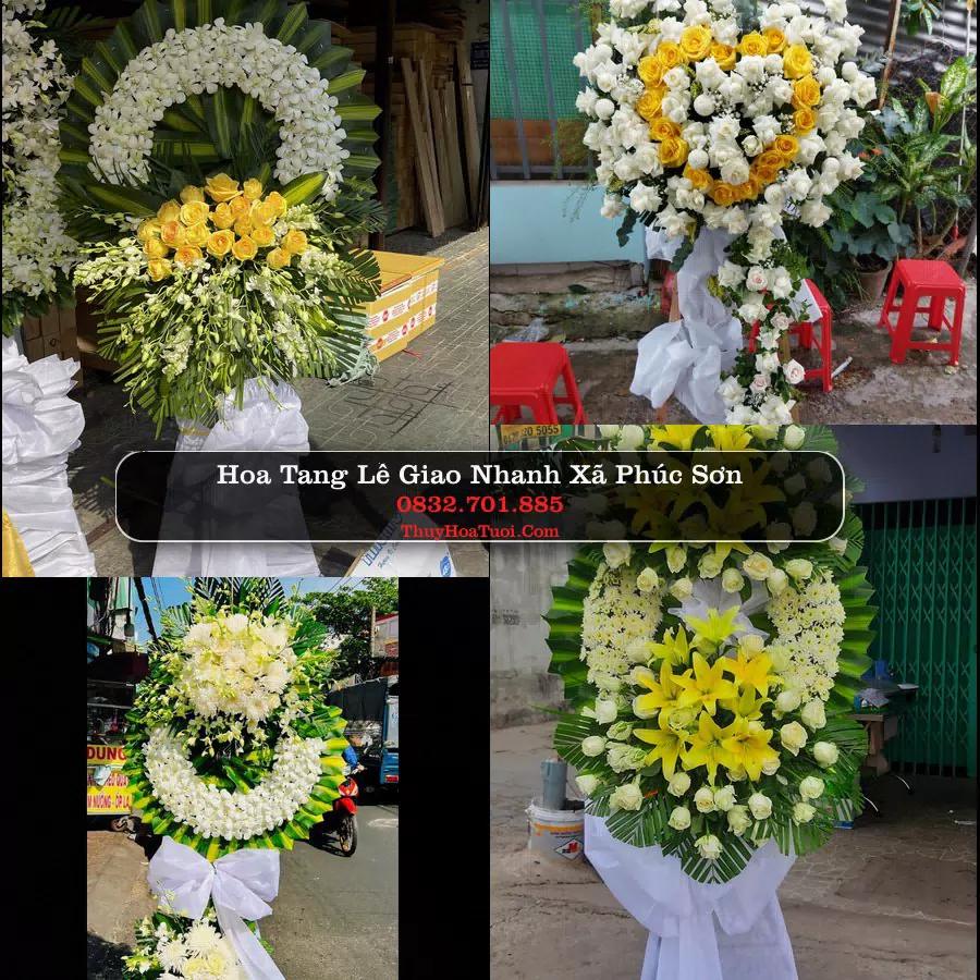 Vòng hoa chia buồn Xã Phúc Sơn - ThuyHoaTuoi.Com