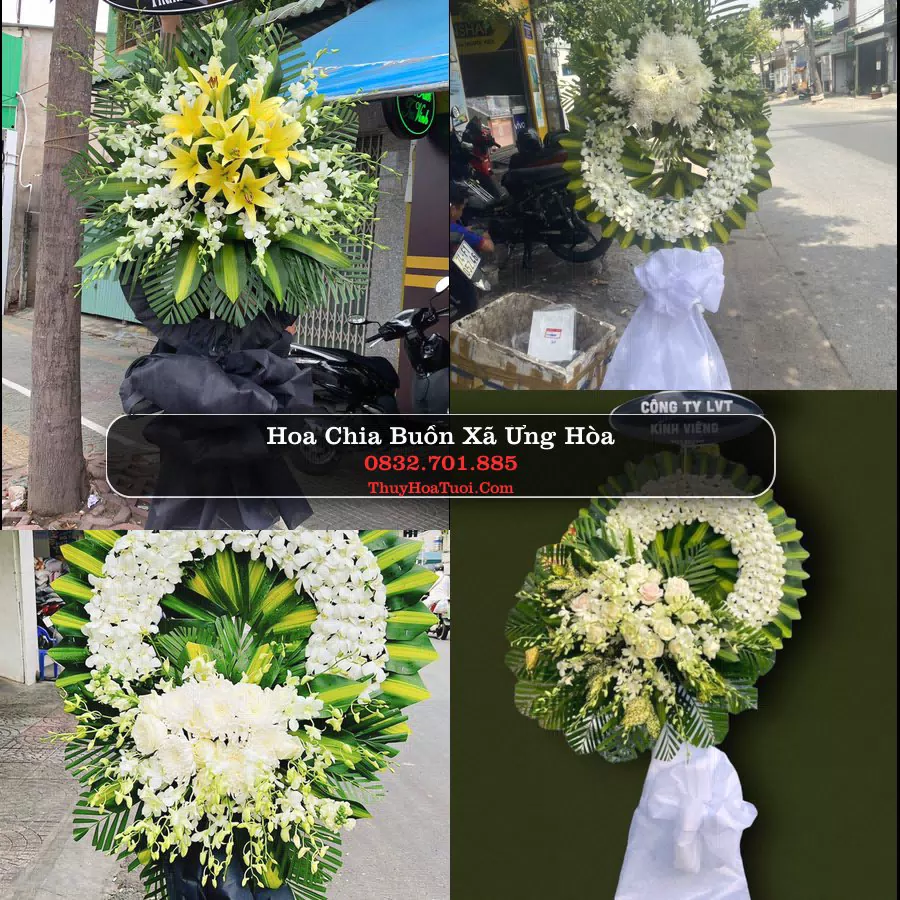 Vòng hoa chia buồn Xã Ứng Hòa - ThuyHoaTuoi.Com