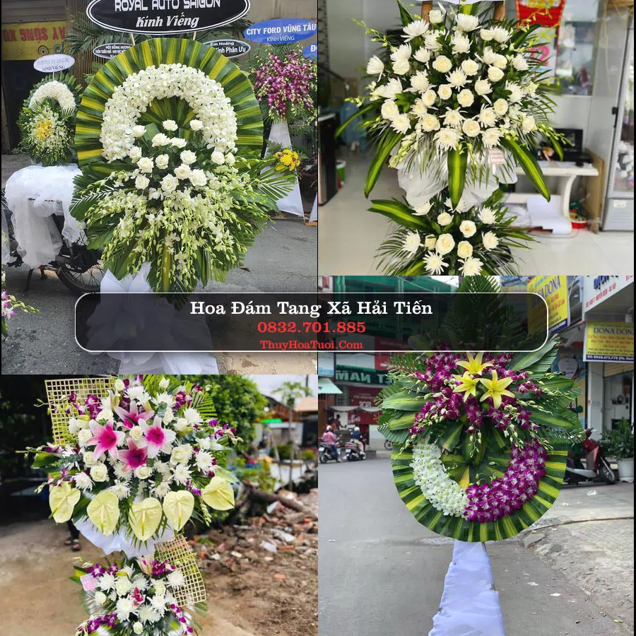 Vòng hoa chia buồn Xã Hải Tiến - ThuyHoaTuoi.Com