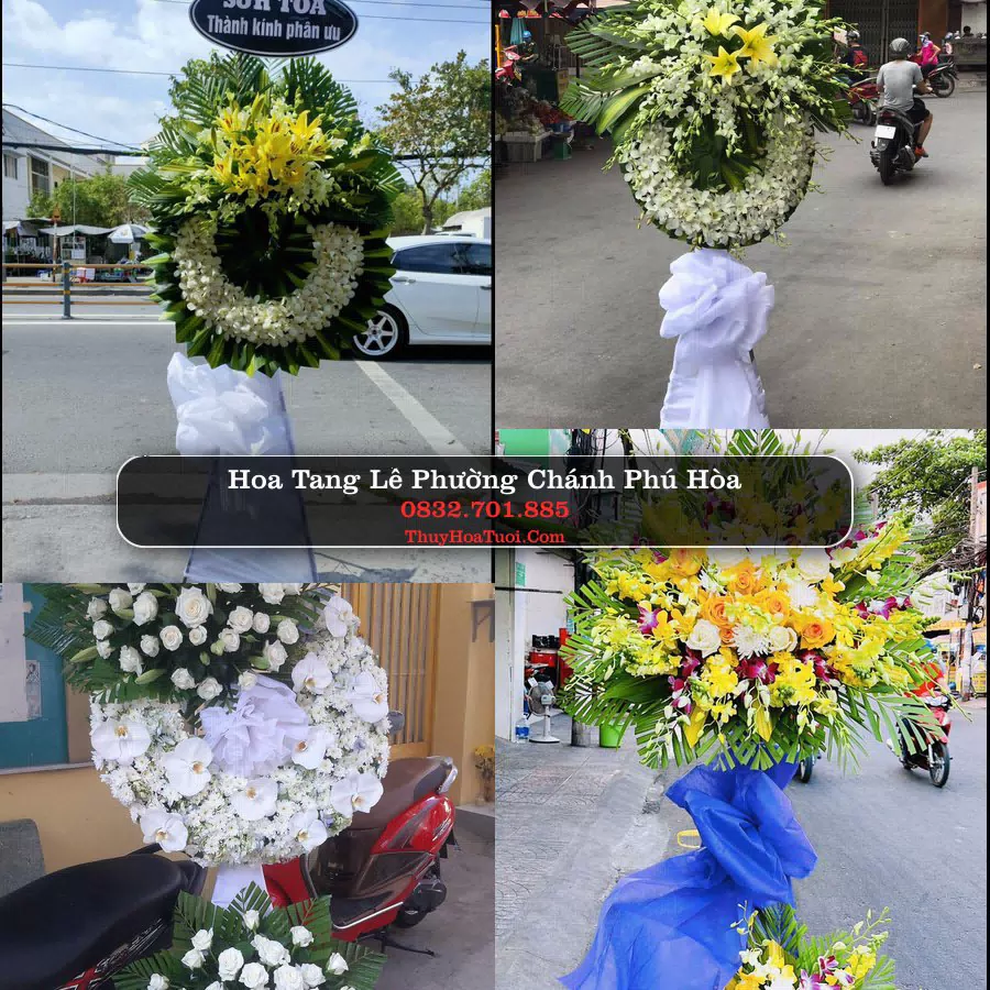 Vòng hoa chia buồn Phường Chánh Phú Hòa - ThuyHoaTuoi.Com