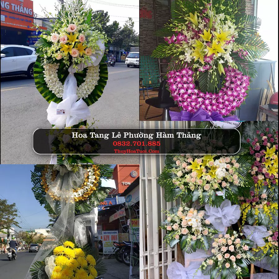 Vòng hoa chia buồn Phường Hàm Thắng - ThuyHoaTuoi.Com
