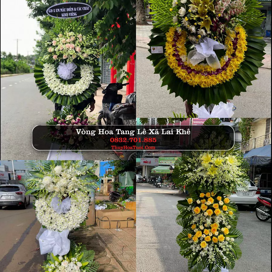 Kệ hoa tang lễ giao tại Xã Lai Khê, Hải Phòng