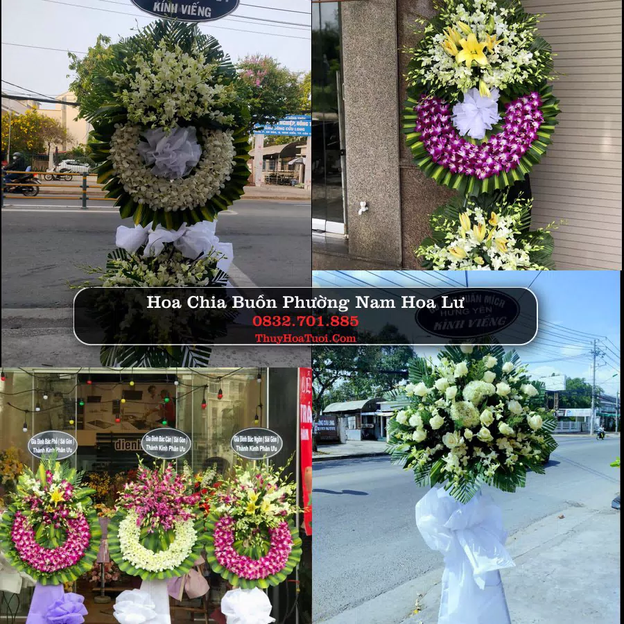 Vòng hoa chia buồn Phường Nam Hoa Lư - ThuyHoaTuoi.Com