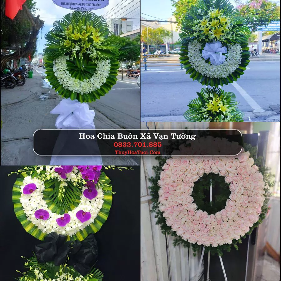 Vòng hoa chia buồn Xã Vạn Tường - ThuyHoaTuoi.Com