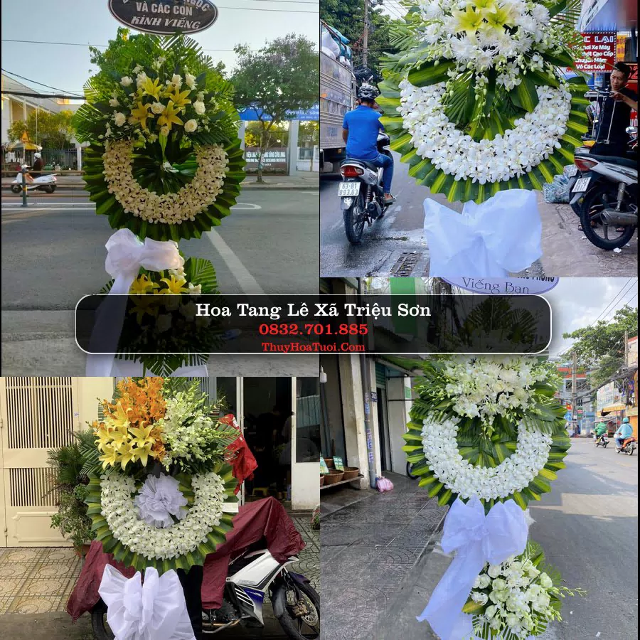 Vòng hoa chia buồn Xã Triệu Sơn - ThuyHoaTuoi.Com