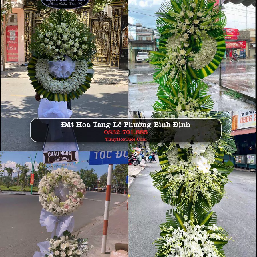 Kệ hoa tang lễ giao tại Phường Bình Định, Gia Lai