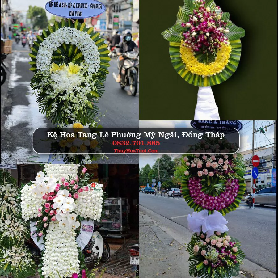 Vòng hoa chia buồn Phường Mỹ Ngãi - ThuyHoaTuoi.Com