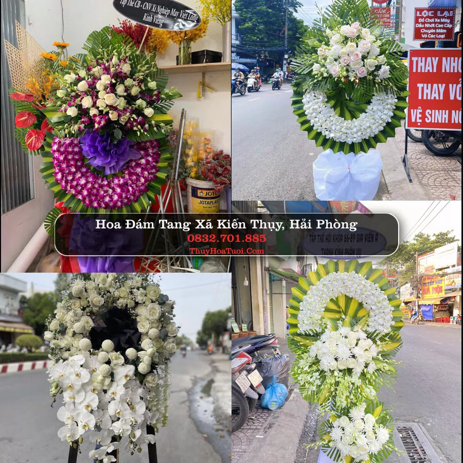 Vòng hoa chia buồn Xã Kiến Thụy - ThuyHoaTuoi.Com