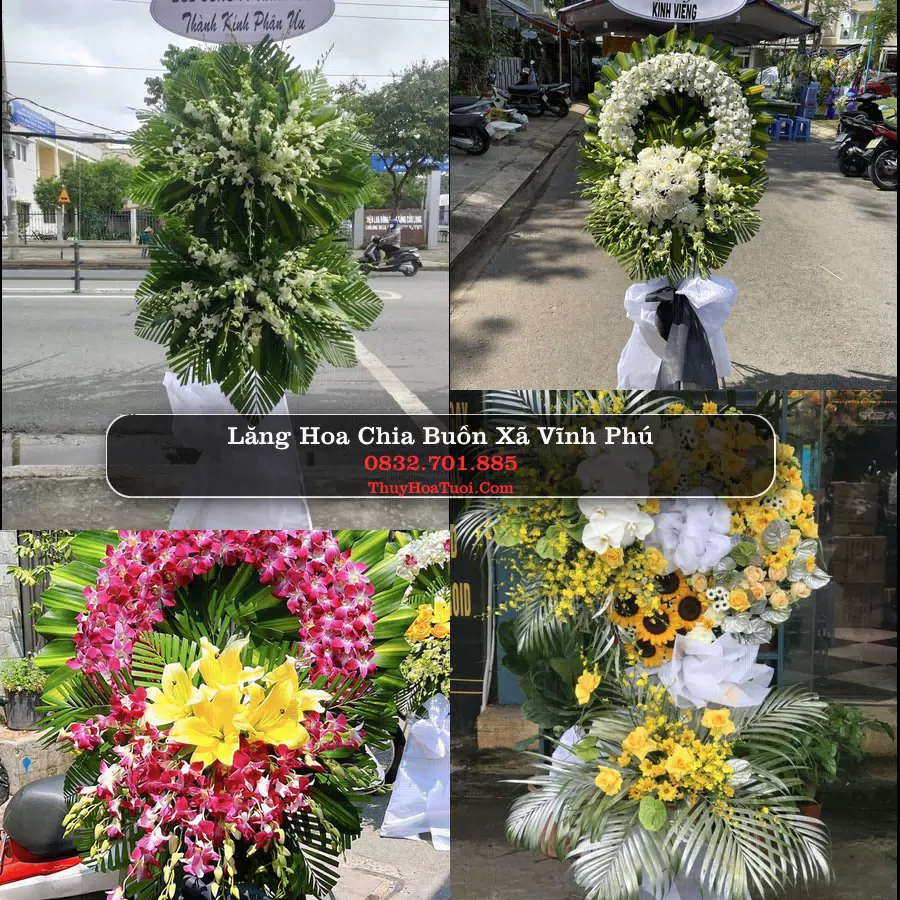 Đặt Vòng Hoa Chia Buồn tại Xã Vĩnh Phú, Phú Thọ