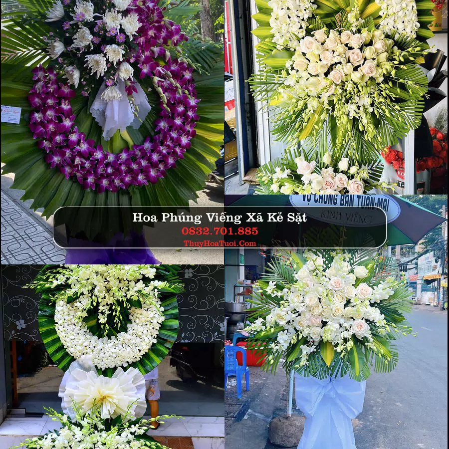 Vòng hoa chia buồn Xã Kẻ Sặt - ThuyHoaTuoi.Com