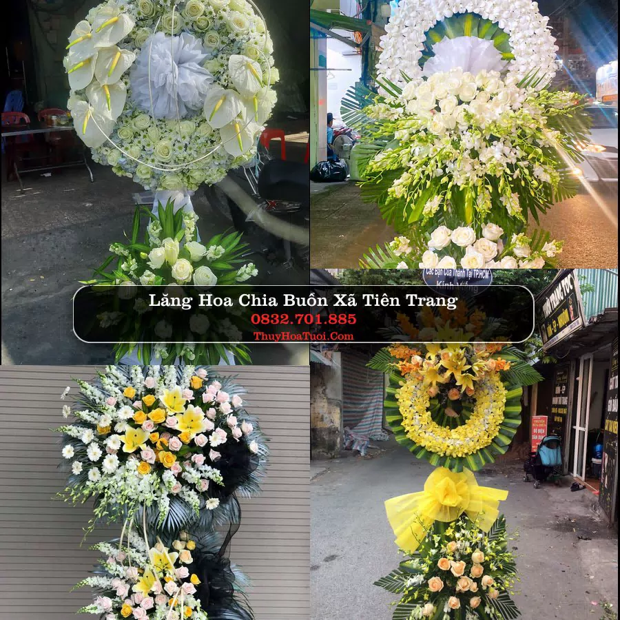 Vòng hoa chia buồn Xã Tiên Trang - ThuyHoaTuoi.Com