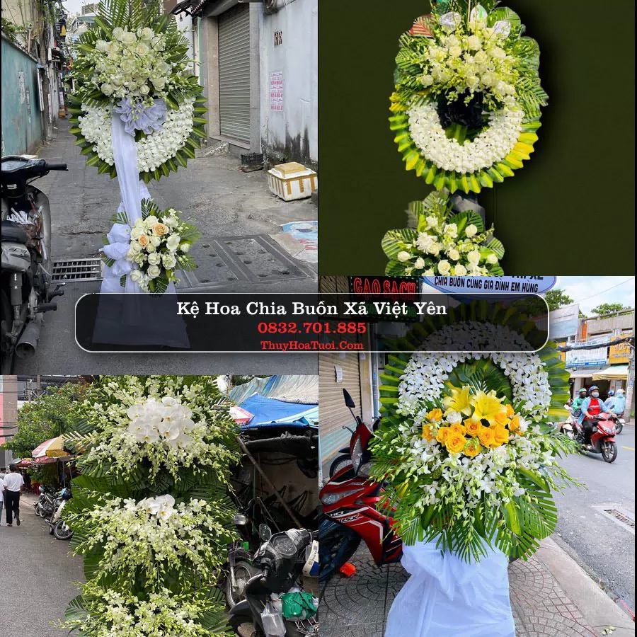 Vòng hoa chia buồn Xã Việt Yên - ThuyHoaTuoi.Com